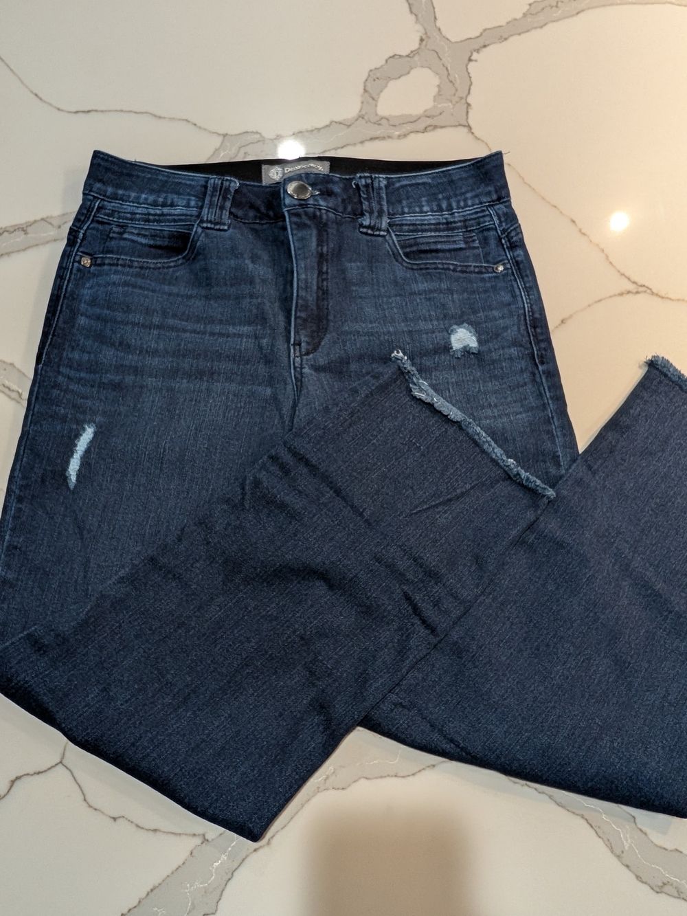Democracy Distressed Ankle Crop Jeans